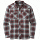 Outdoor Research Feedback Flannel Shirt - Men's-Black/Redwood-Small