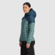 Outdoor Research Helium Down Hoodie Jacket - Womens, Neptune/Harbor, XS, 2775912786005