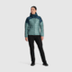 Outdoor Research Helium Down Hoodie Jacket - Womens, Neptune/Harbor, XL, 2775912786009