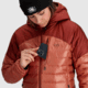 Outdoor Research Helium Down Hoodie - Womens, Cinnamon/Brick, Extra Small, 2775912528005