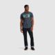 Outdoor Research OR Advocate Stripe T-Shirt, Naval Blue/Verdant, Large, 3002232621008