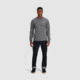 Outdoor Research OR Lockup Chest Logo Long Sleeve Tee, Charcoal/Topaz, Extra Large, 3002252625009