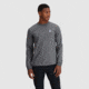 Outdoor Research OR Lockup Chest Logo Long Sleeve Tee, Charcoal/Topaz, Extra Large, 3002252625009
