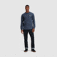 Outdoor Research OR Lockup Chest Logo Long Sleeve Tee, Naval Blue/Sulphur, Extra Large, 3002252416009