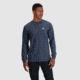 Outdoor Research OR Lockup Chest Logo Long Sleeve Tee, Naval Blue/Sulphur, Extra Large, 3002252416009