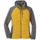 Outdoor Research Refuge Hybrid Hooded Jacket - Womens, Solaria/Pewter, Extra Large, 2691981468009