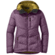 Outdoor Research Transcendent Down Hoodie - Womens, Vn Vlt/Bkbry, Extra Small, 2681051911005