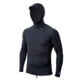 Outerknown APEX Evolution Hooded Rashguard - Men's, Pitch Black, Small, 1830006-PCH-XX-S