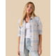 Outerknown Blanket Shirt - Women's, Seabreeze Mojave Stripe, Extra Small, 2310086-SZM-XX-XS
