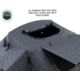 Overland Vehicle Systems Nomadic 4 Extended Roof Top Tent, 4 Person, w/ Annex Base, Dark Gray/Green, 75 x 122 x 51 in, 18141936