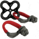 Overland Vehicle Systems R.D.L. Recovery Distribution Link Winches w/ 5/8in Soft Shackles, 45,000 lb, Black, 8 in, 19-7580