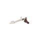 Overwatch Precision DAT Trigger for .45 ACP, 10mm Auto, Black Cherry Shoe/Black Safety, 26242