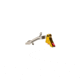 Overwatch Precision DAT Trigger for .45 ACP, 10mm Auto, Burned Gold Shoe/Bright Red Safety, 26256
