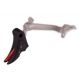 Overwatch Precision Falx Trigger for Glock 36, Flat, Hard Coat Anodized, Black/Red, 29526