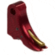 Overwatch Precision Falx Trigger Shoe Only, Bright Red Shoe/Burned Gold Safety, Glock Handguns, 20565