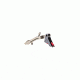 Overwatch Precision TAC Pistol Trigger, .45 ACP, 10mm Auto, Flat, Type III Hard Anodized, Gun Metal Gray/Red, 26396
