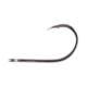 Owner Hooks AKI Twist Live Bait Hook with Cutting Point, Forged Shank, Reversed Bend, Straight Eye, Black Chrome, Size 1/0, 8 Per Pack, 5169-111