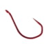 Owner Hooks Barbless No Escape Octopus Hook, Needle Point Forged Shank, V Bend, All Purpose, Up Eye, Red, Size 2, 8 Per Pack, 4106-093