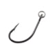 Owner Hooks Flyliner Ringed Live Bait Hook with Cutting Point, Short Shank, Ringed/Welded Eye, Black Chrome, Size 2/0, 6 Per Pack, 5106R-121