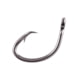 Owner Hooks Super Mutu Circle Hook, Forged/Hangnail Point, 3X Strong Shank, Welded Eye, Black Chrome, Size 6/0, 6 Per Pack, 5127-161