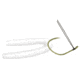Owner Hooks Weedless Wacky Hook, Camo Green, 1/0, 5172-116