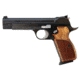 SIG SAUER P210 Pistol, 9mm Luger, 4.7 in barrel, steel frame, checkered wood grip, recoil operated semi-automatic, adjustable target, 8 round magazine, P210-1-FRRMPG