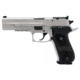 SIG SAUER P220 Match Elite Pistol, .45 ACP, 5 in barrel, stainless steel frame, black rubber wrap-around grip, recoil operated semi-automatic, fixed blade front, adj. target rear, 8 round magazine, P220 ME-2-FRRMPG