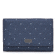 Pacsafe Daysafe Trifold Women's Wallet, Navy Polka Dot 20525625