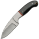 Pakistan 7.13In Skinner Fixed Blade Knife, 7.13in Overall, 3in Satin SS Blade, Horn Handle, SS Bolster, Brown Leather Belt Sheath, 203407-HN