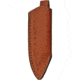 Pakistan 7.13In Skinner Fixed Blade Knife, 7.13in Overall, 3in Satin SS Blade, White Smooth Bone Handle, SS Bolster, Brown Leather Belt Sheath, White, 203407-BO