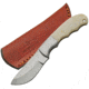 Pakistan 7in White Bone Knife, 7in overall, 3in Satin SS skinner blade, White smooth bone, DH-8015