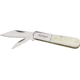 Pakistan Barlow Clip Wharncliffe Knife, White-Gunmetal Gray, 3.25in. Closed PA5023BO