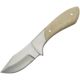 Pakistan Bone Handle Skinner Fixed Blade Knife, 3in, White, Smooth Bone Handle, 203343