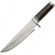 Pakistan Bowie Knife, 8 satin finish stainless blade, Brown wood handle, 203418