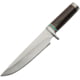Pakistan Bowie Knife, 8" satin finish stainless blade, Brown wood handle, 203418