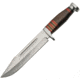 Pakistan Bowie Knife, 8 satin finish stainless clip point blade, Wenge wood handle, 203417