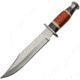 Pakistan Bowie Knife, 9 satin finish stainless clip point blade, Black and brown pakkawood handle, 203416