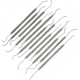 Pakistan Dental Pick Set 12 Pc Assorted, Stainless construction, 100327-12
