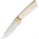 Pakistan Gentlemans Fixed Blade Knife, 2.75in, White, Bone Handle PA7980