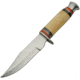 Pakistan Hunter Bone with Sheath Fixed Blade Knife, 5.5in, Clip Point, Satin, White, Smooth Bone Handle PA3358BO