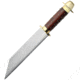 Pakistan Seax Studded Wooden Handle Fixed Blade Knife, 16in, 9.875in, Stainless Steel, Brown, Wood Handle PA3341