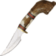 Pakistan Stag Crown Hunter Fixed Blade Knife,4.625in,Stainless Blade,Stag Handle PA7981