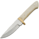 Pakistan Whitetail Skinner Fixed Blade Knife, 3.75in, Drop Point, Satin, Bone Handle PA8010