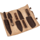 Paladin Japanese Santoku Chef Kitchen Knife Set - 5 Pieces, Damascus, Hardwood, PE-CK-6502