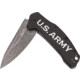 Paladin Kershaw Link 3.25in Assisted Opening Folding Knife - Army Engraving, 3.25in, Stainless Steel, Drop Point, Black, PE-KER-8510-ARM