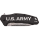 Paladin Kershaw Link 3.25in Assisted Opening Folding Knife - Army Engraving, 3.25in, Stainless Steel, Drop Point, Black, PE-KER-8510-ARM