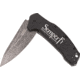 Paladin Kershaw Link Assisted Opening Folding Knife - Marine Engraving, 3.25in, Stainless Steel, Drop Point, Black, PE-KER-8510-MAR