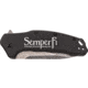 Paladin Kershaw Link Assisted Opening Folding Knife - Marine Engraving, 3.25in, Stainless Steel, Drop Point, Black, PE-KER-8510-MAR