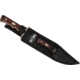 Paladin Old Timer Fixed Blade Combo Knife Set - Monumnet, Stainless Steel, Drop Point, Brown Sawcut Synthetic Handle, PE-OT-8506-M