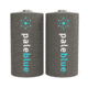 Pale Blue Earth Lithium Ion Rechargeable C Batteries, 2 Pack, PB-C-C
